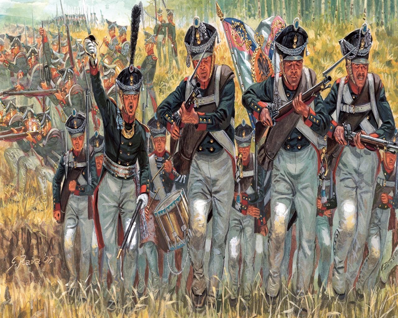 1280x1024 Picture Napoleonic Wars Infantry Pictorial art