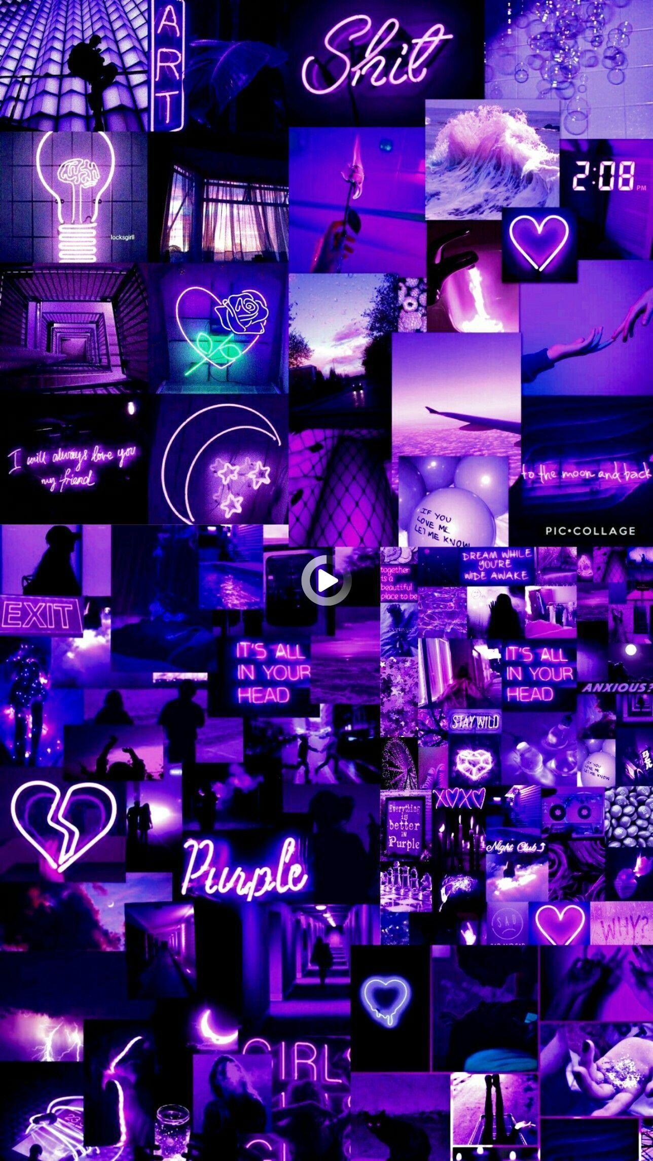 1288x2289 Purple Aesthetic Wallpaper Anxiety : Wallpaper Aesthetic Purple Pics Image By Hania N050 : A collection of the purple aesthetic phone wallpaper and background available for download for free