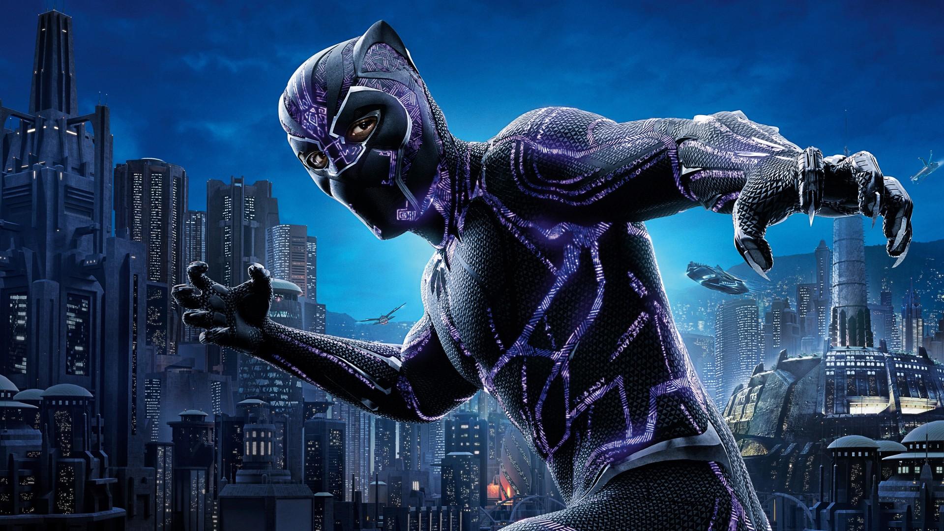 1920x1080 Black Panther Movie Poster 3D Desktop HD Wallpaper