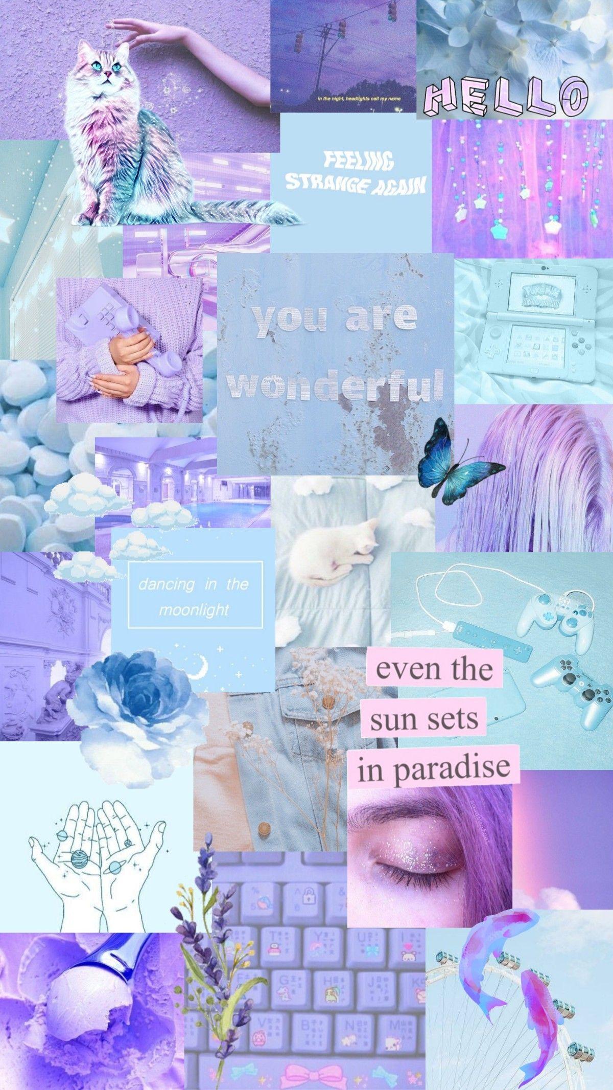 1200x2132 Blue and purple Lockscreen Wallpaper Aesthetic. Pink wallpaper laptop, iPhone wallpaper girly, Aesthetic pastel wallpaper