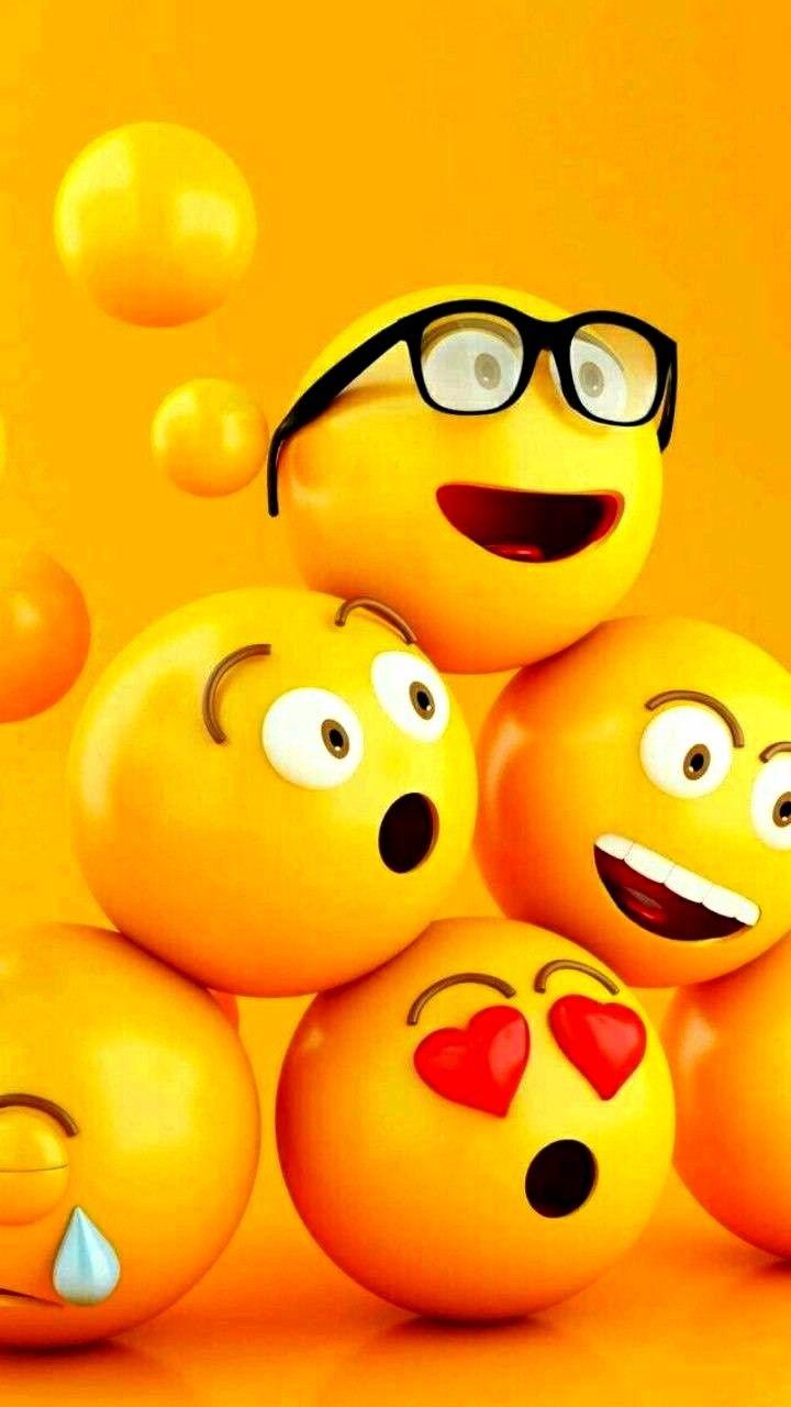 720x1280 Mobile Cute Emoji Wallpaper HD