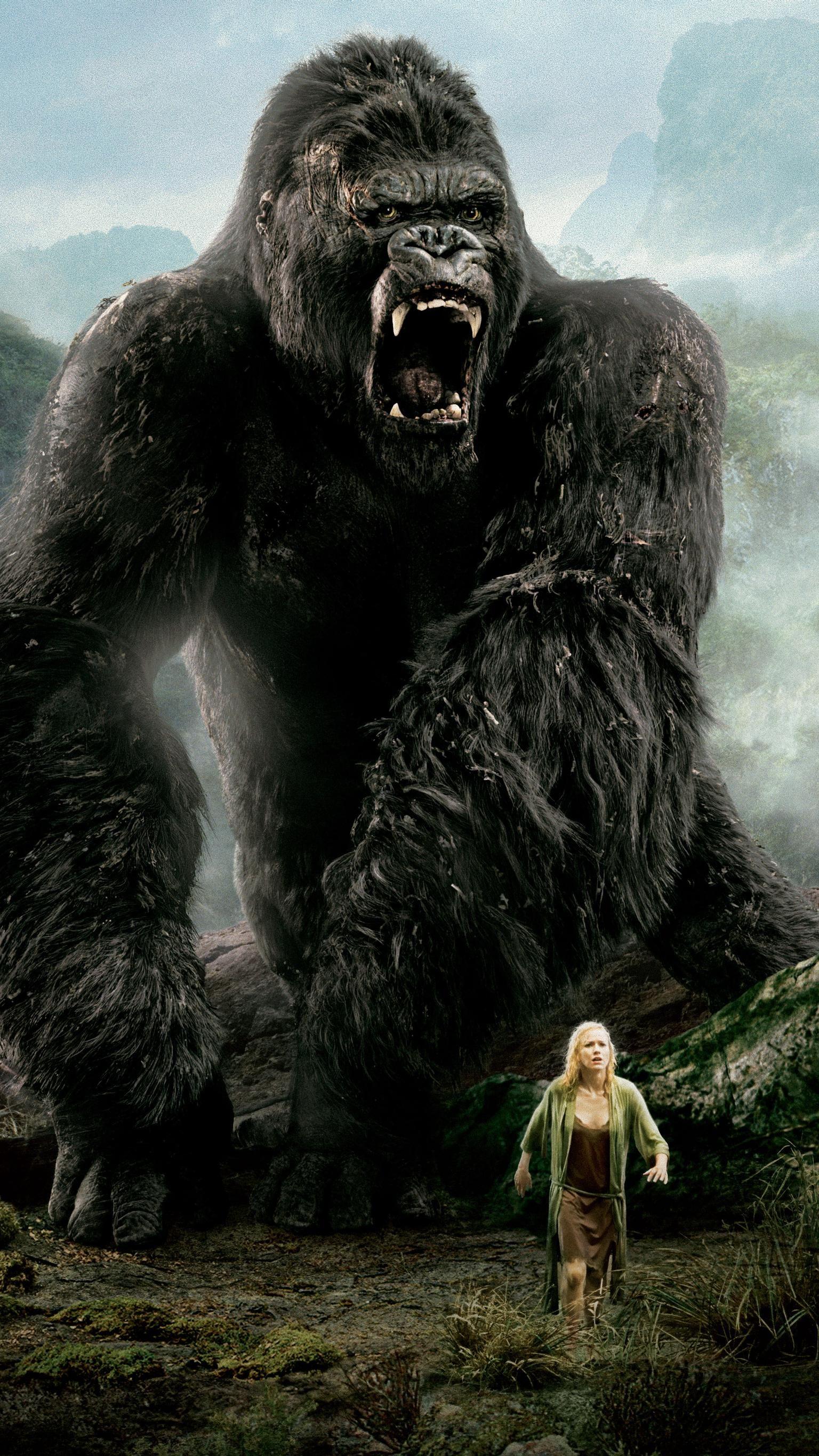 1536x2732 King Kong (2005) Phone Wallpaper. Moviemania. King kong art, King kong movie, King kong
