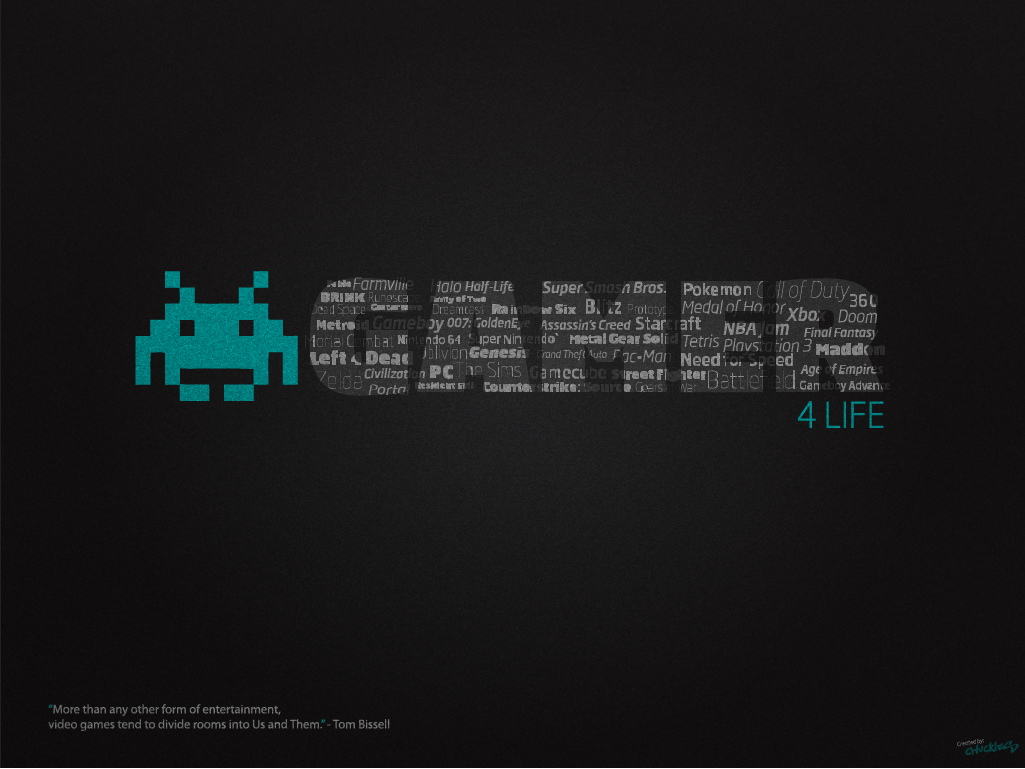1025x769 Gamer for Life Desktop Wallpaper