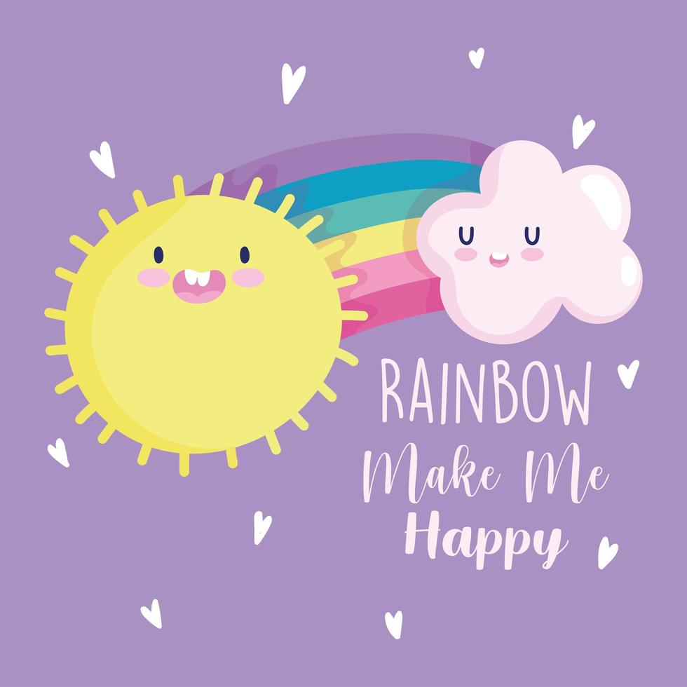 980x980 Cute rainbow wallpaper design