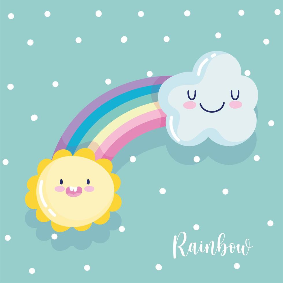 980x980 Cute rainbow wallpaper design