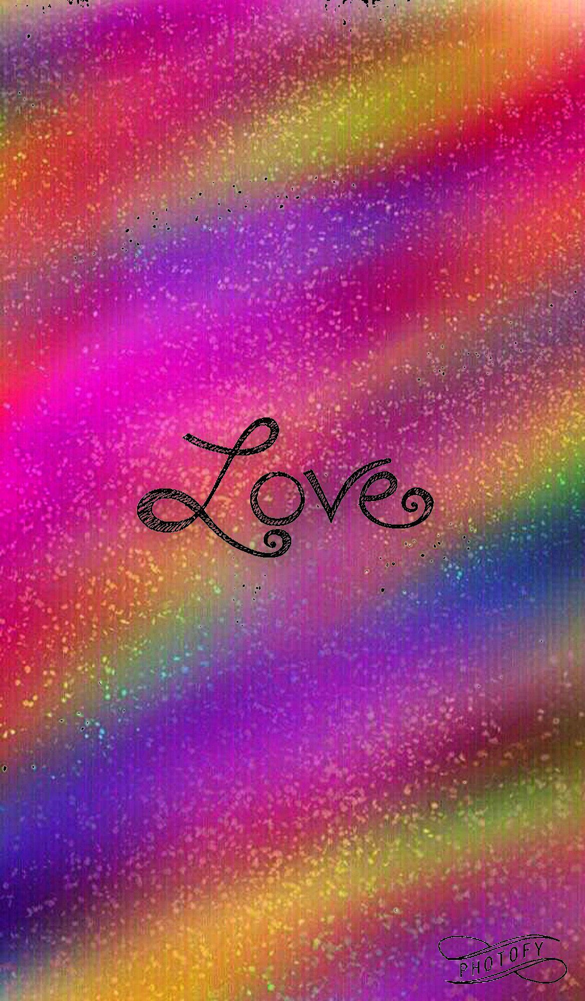 1169x2000 Rainbow Glitter Wallpaper