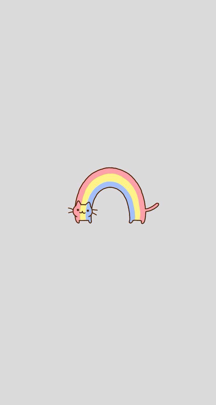 740x1384 Cute Rainbow Wallpaper