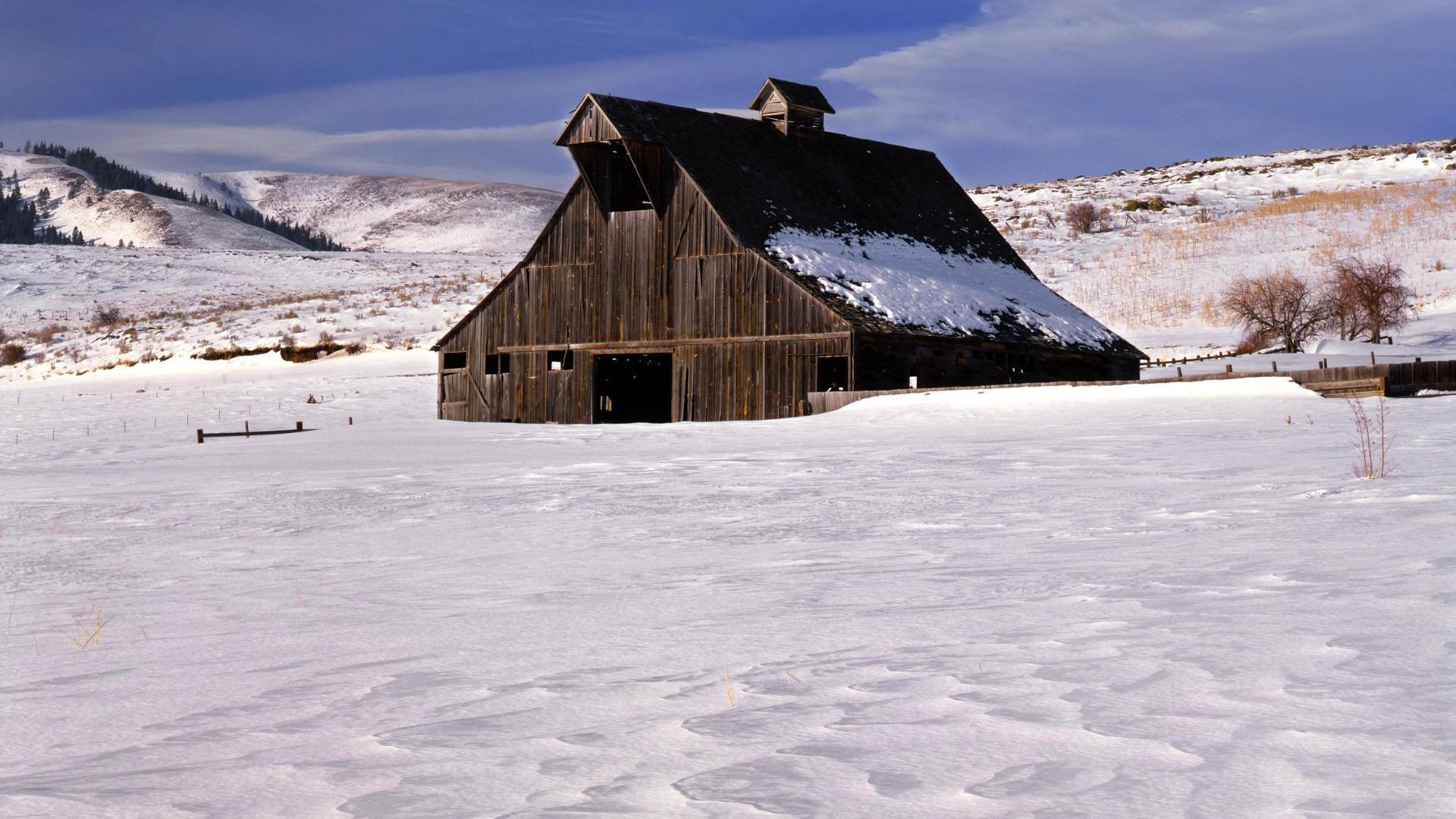 1920x1080 Winter, county, oregon, wallpaper, union, baker, country, ranch, travel