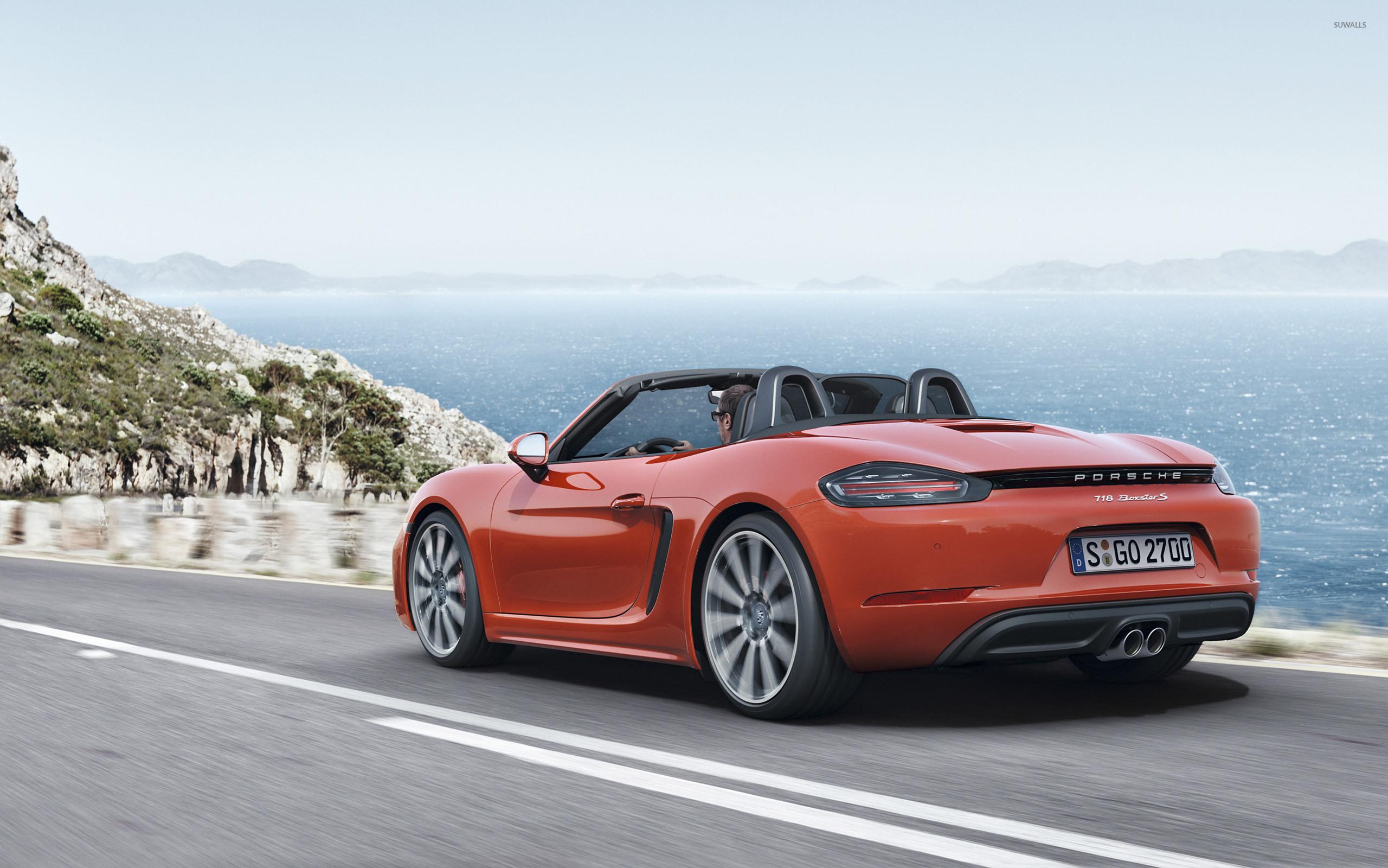 2560x1600 Porsche 718 Boxster by the sea wallpaper wallpaper