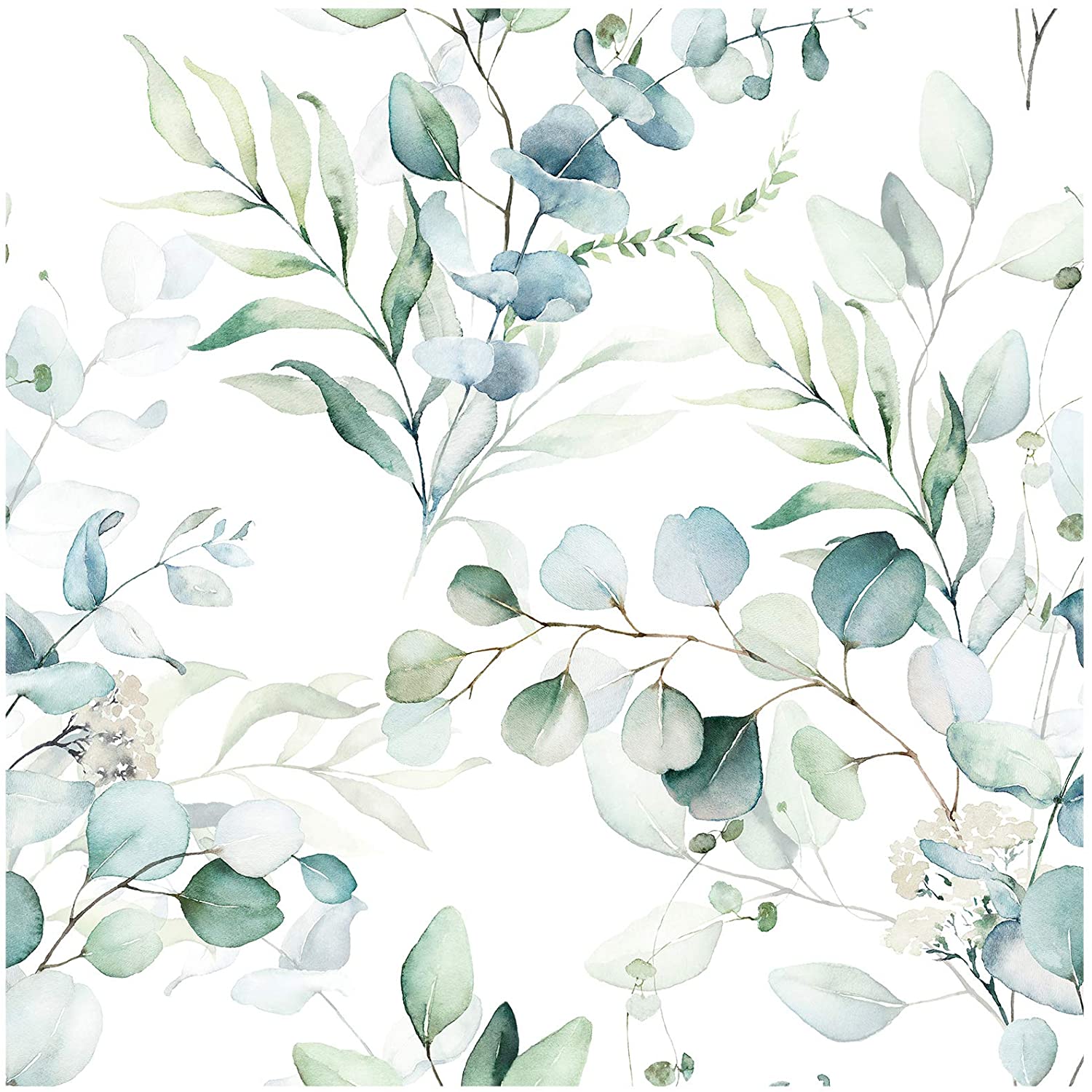 1500x1500 3D Yellow Blue Leaves FJFL054 Removable Wallpaper Self Adhesive Wallpaper Extra Large Peel & Stick Wallpaper Mural AJ WALLPAPERS Home Décor Wall Décor