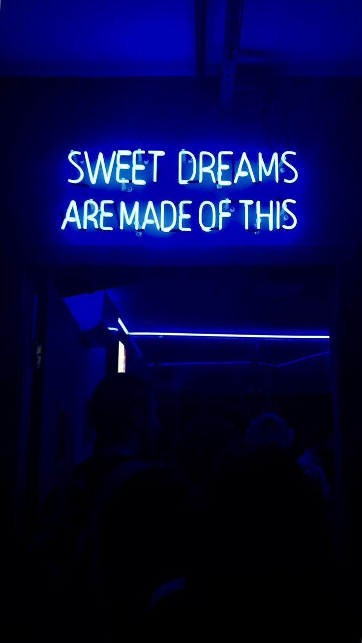 736x1307 Aesthetic Neon Blue Wallpaper