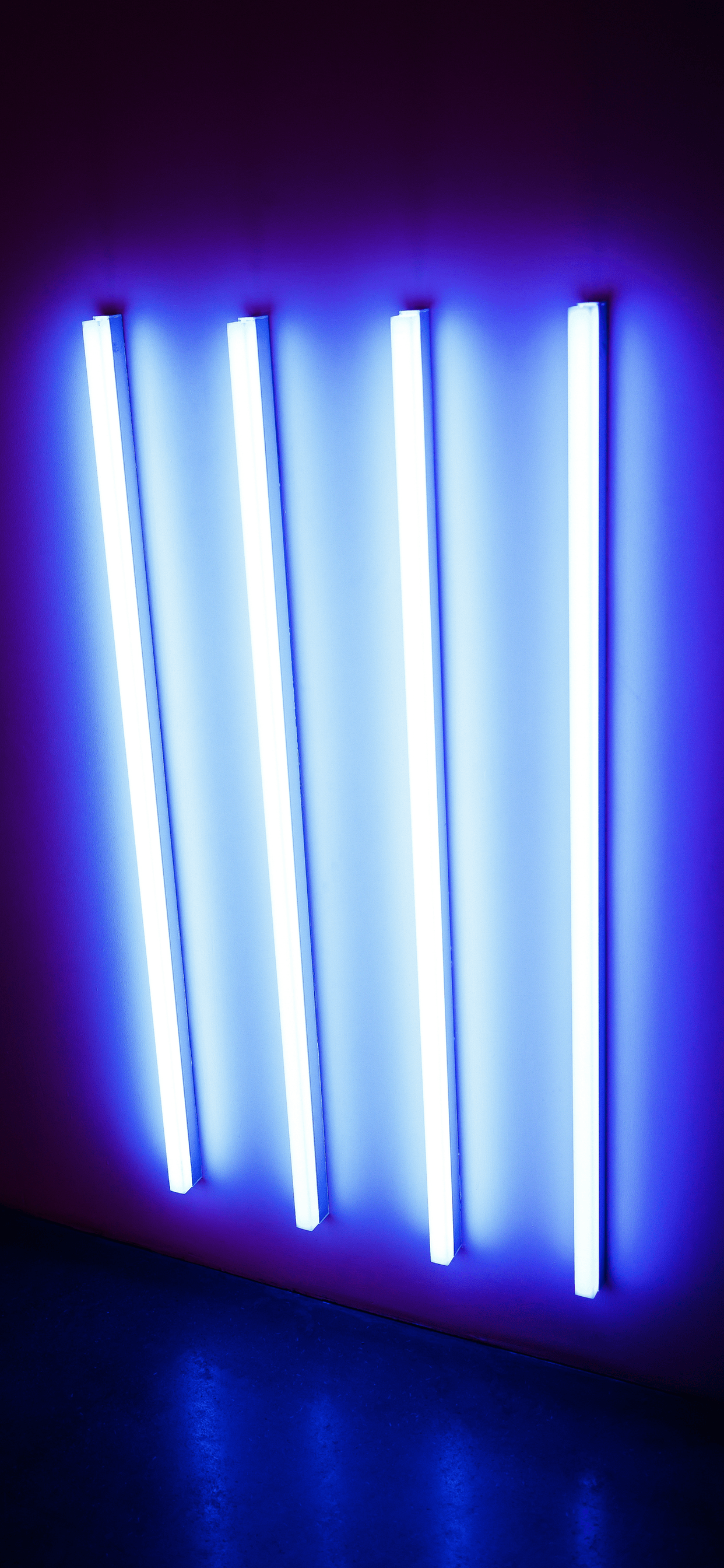 1242x2688 Blue Aesthetic Neon Wallpaper