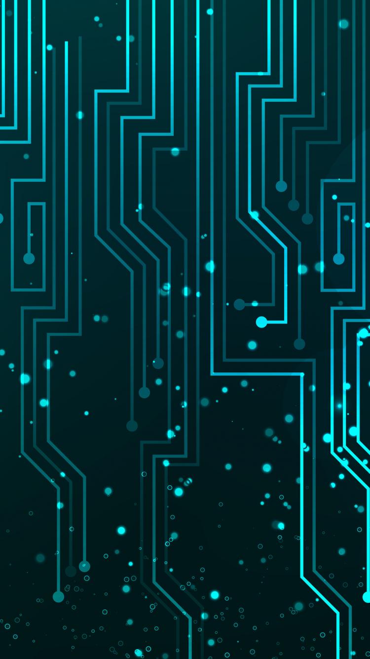 750x1334 Download 750x1334 wallpaper digital art, circuit, abstract, lines, iphone iphone 750x1334 HD image, background, 4635