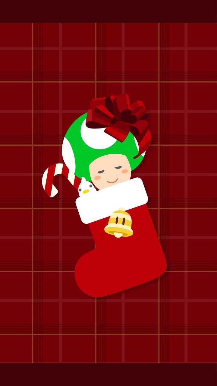 720x1280 Nintendo LINE account hangs its stockings with wallpaper for Animal Crossing, Kirby, and more