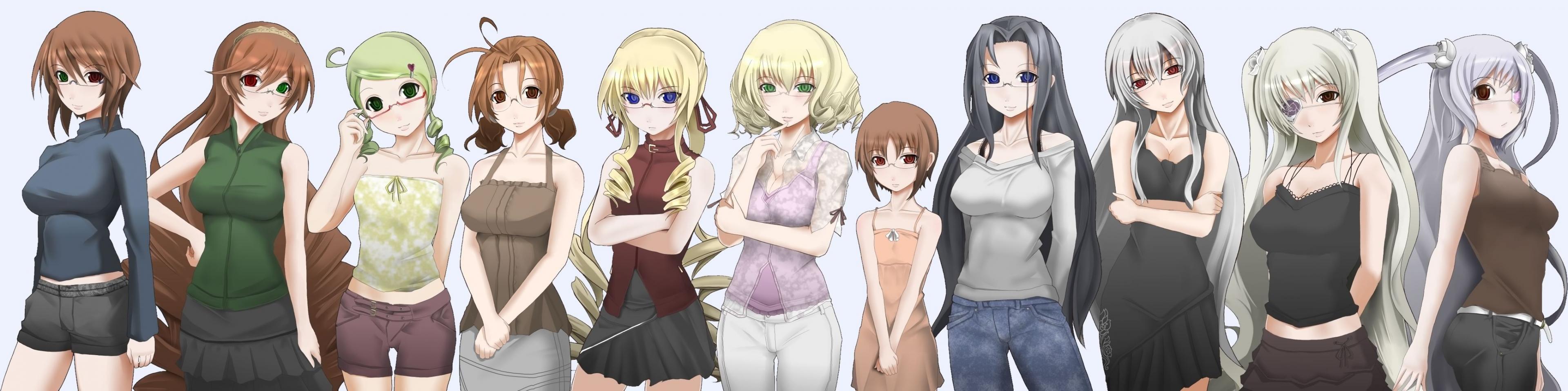3840x960 Triple monitor Anime wallpaper, HD background