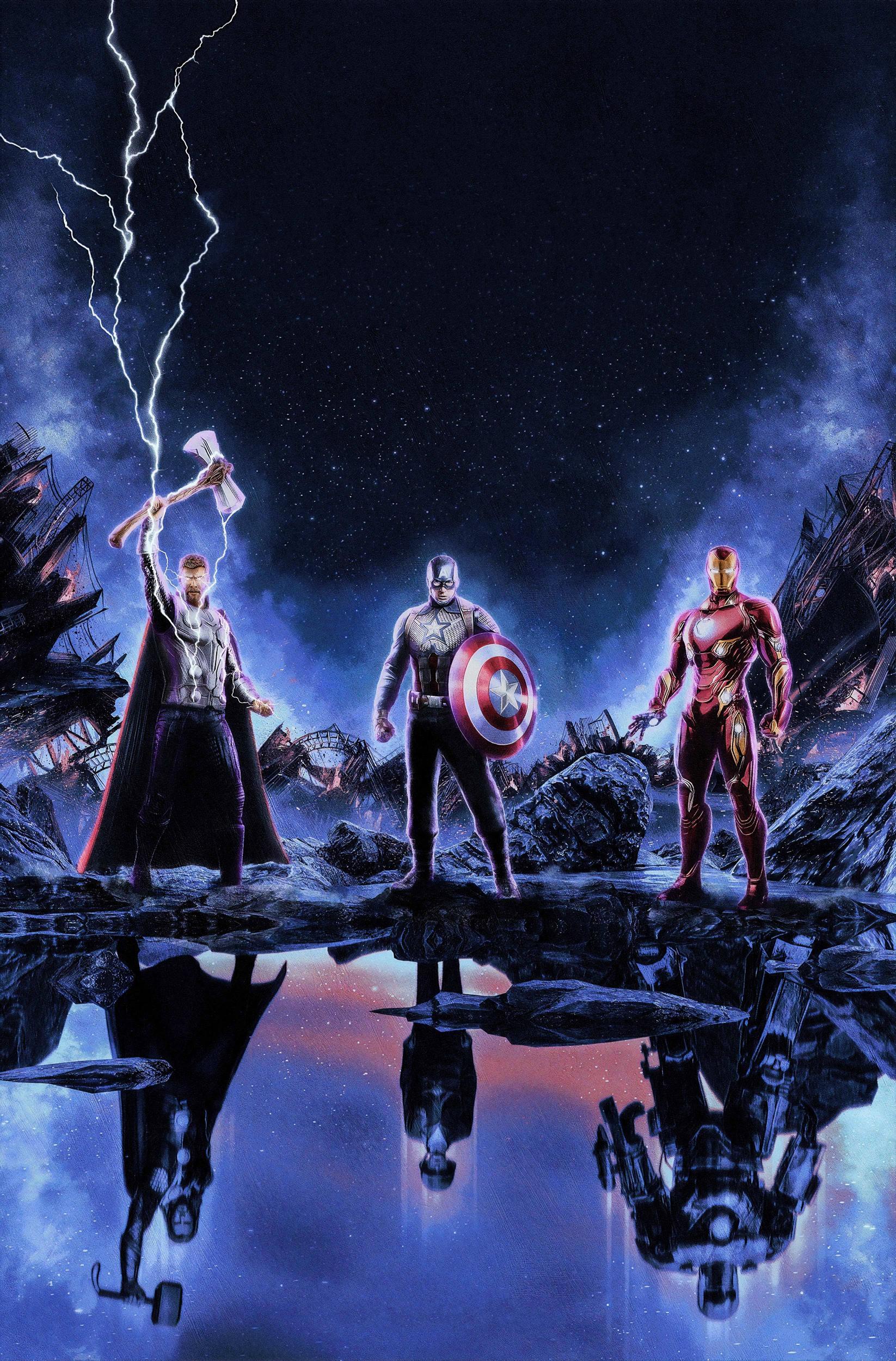 1646x2500 The Trinity Avengers Endgame Wallpaper, HD Movies 4K Wallpaper, Image, Photo and Background