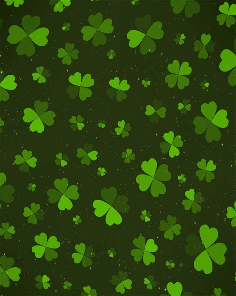 800x1000 Amazon.com : RBabyPhoto Lucky Irish Shamrock Backdrop 6X9FT Bokeh Spots Glitter Green Four Leaf Clover Wallpaper Photography Background for Leprechauns Happy St. Patrick's Day Photo Studio Props Vinyl CK367
