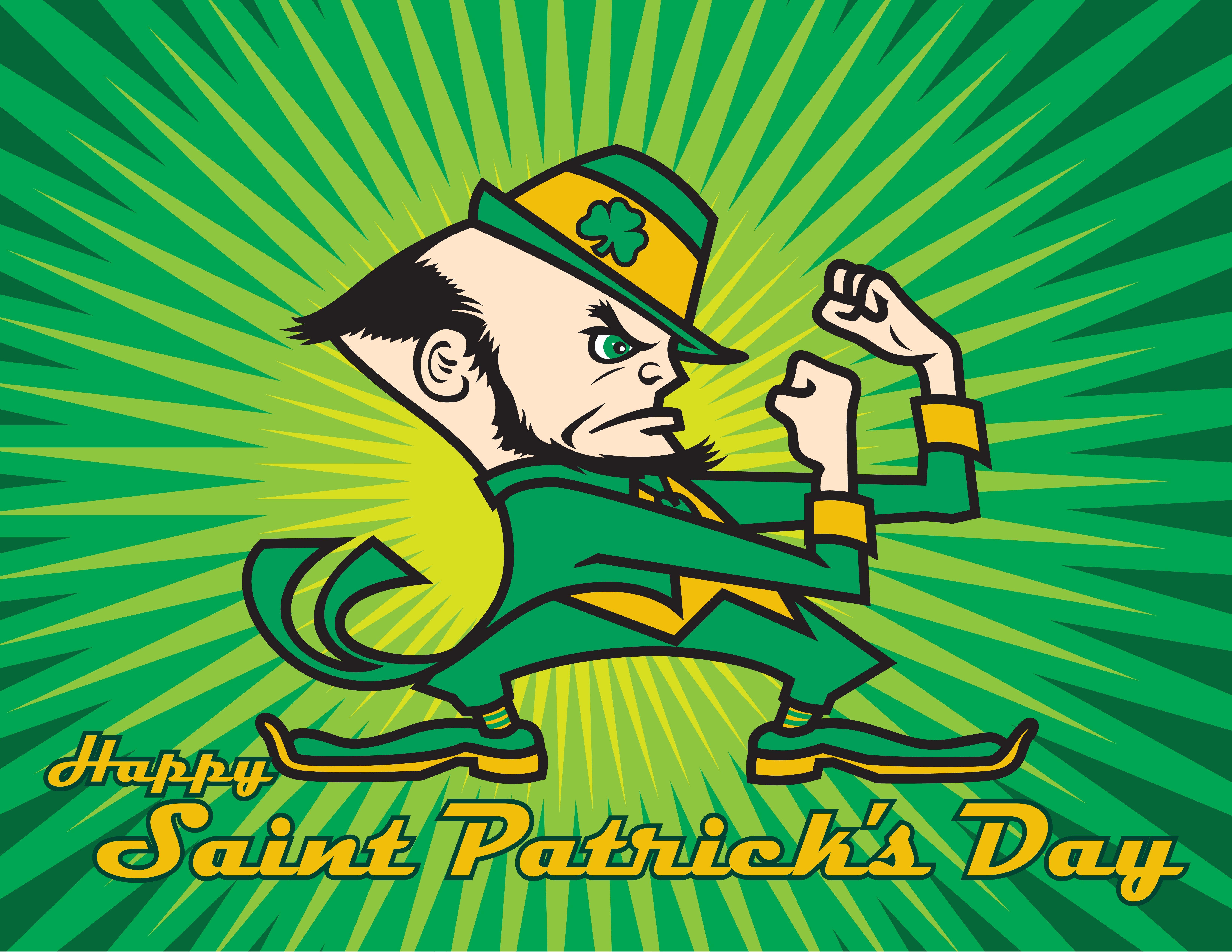 6600x5100 notre, Dame, Fighting, Irish, College, Football, Cheerleader, Patricks, Holiday Wallpaper HD / Desktop and Mobile Background