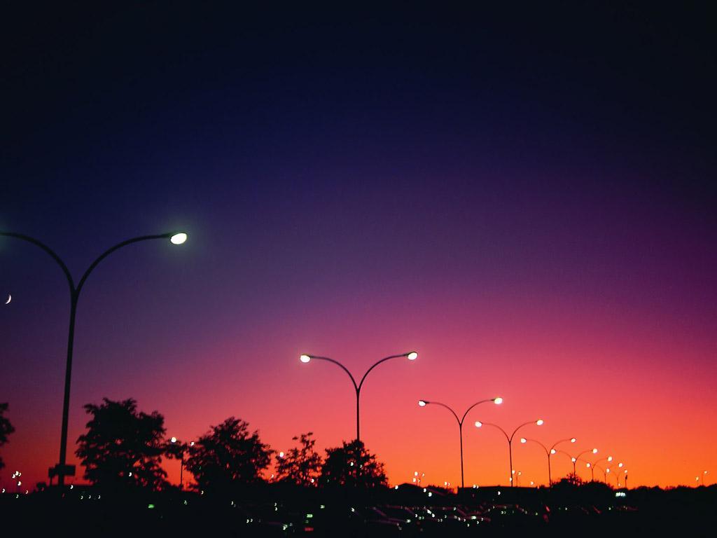 1024x768 Peaceful Night Wallpaper