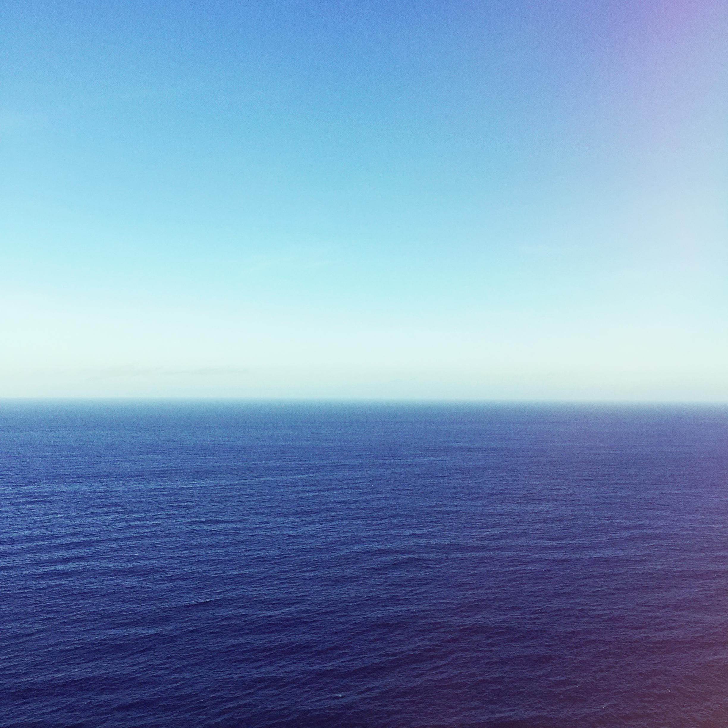 2448x2448 Wavy Blue Ocean Under Blue Sky · Free
