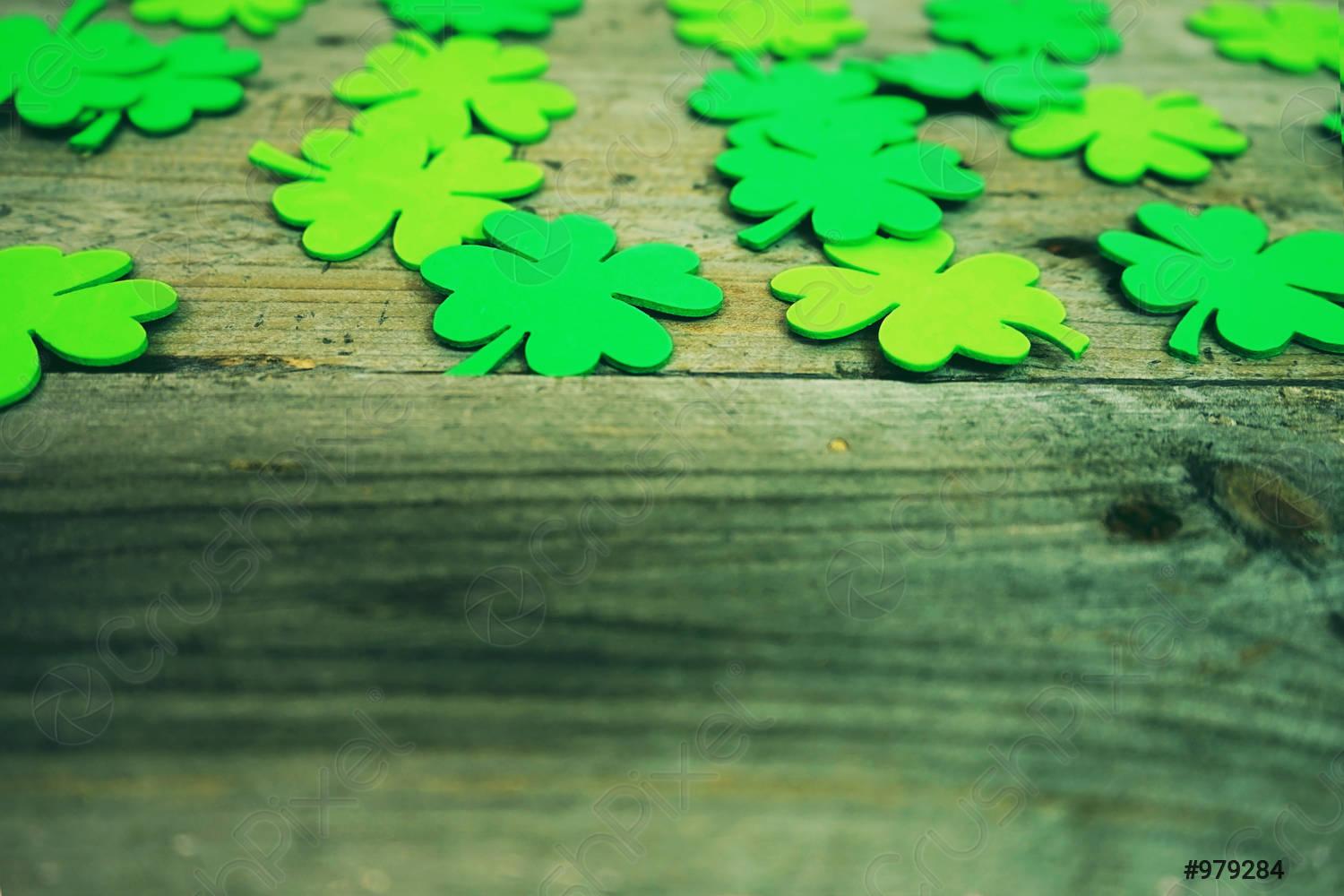 1500x1000 Beautiful Close Up Of Many Irish Shamrocks, Feast Clovers, In