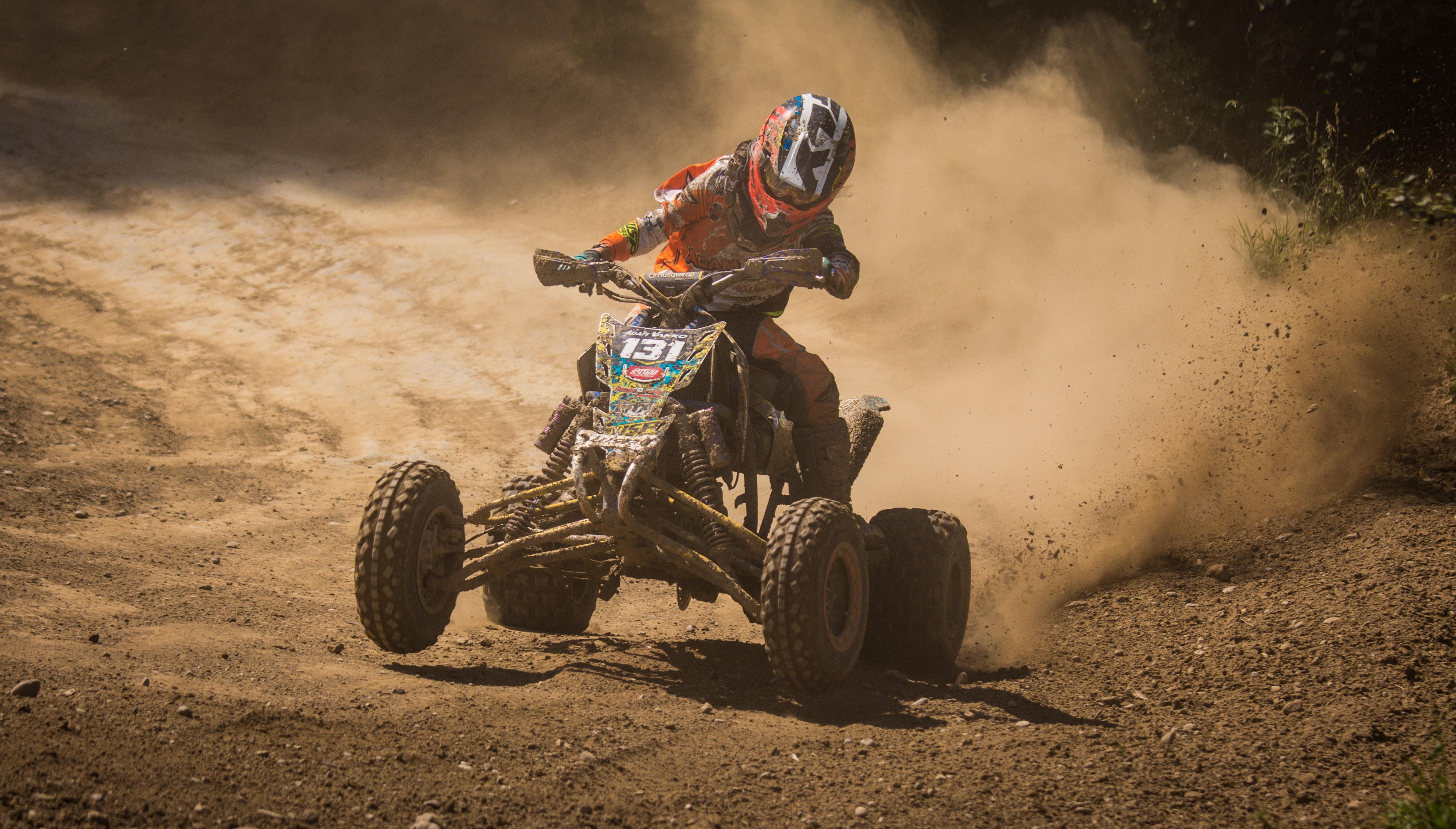 4645x2646 Person Riding on Black Atv Quad Bike · Free