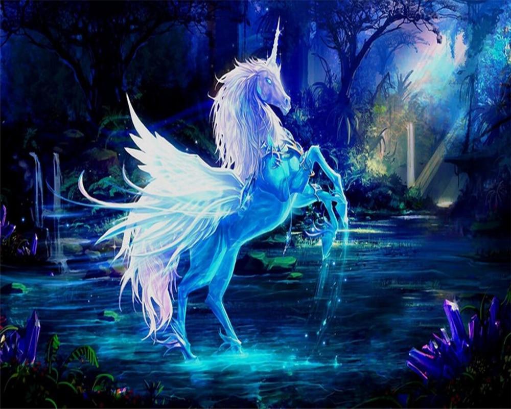 1000x800 Beibehang Custom wallpaper photo fairy unicorn living room sofa bedroom TV background home decoration children cartoon murals. room wallpaper. picture wallpapertv background