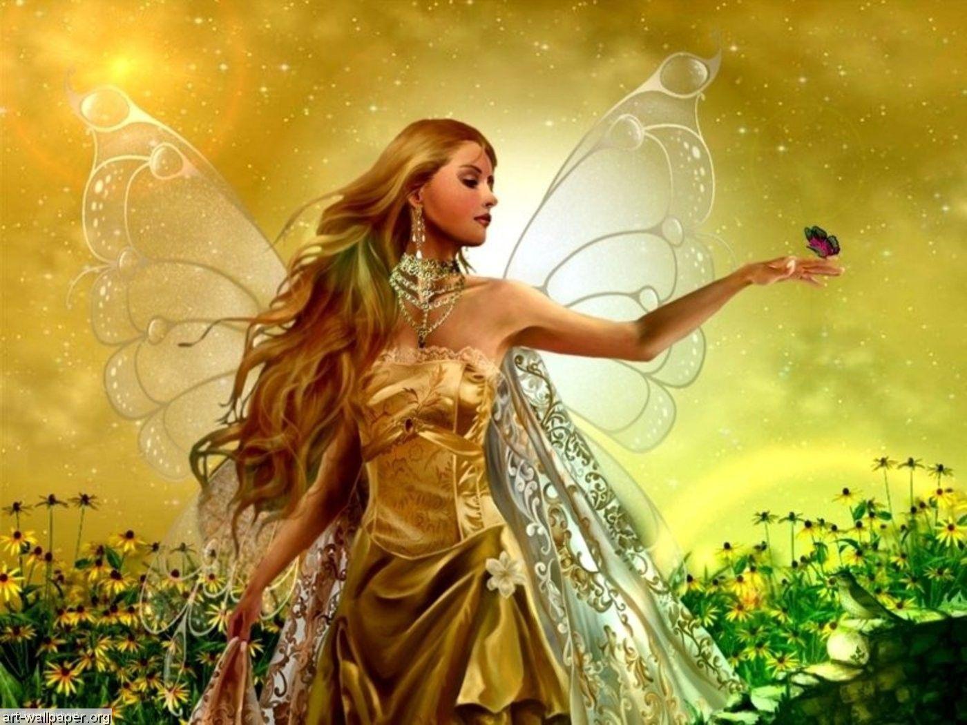 1400x1050 Beautiful Fairies Wallpaper