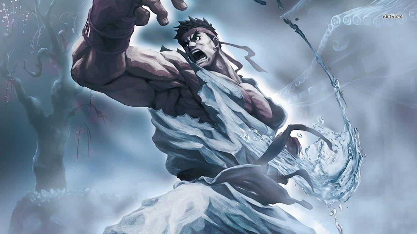 1366x768 Ryu Street Fighter Wallpaper Art