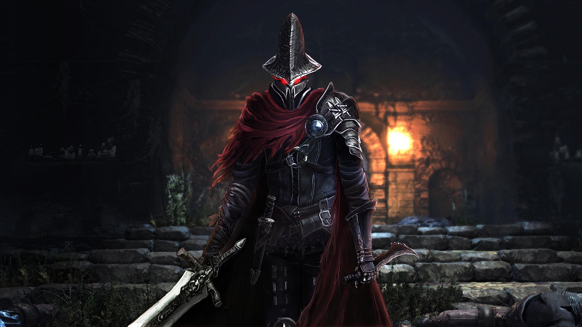 1920x1080 #artwork, #video games, #Dark Souls, #cape, #Dark Souls III, #digital art, #Abyss Watchers, wallpaper. Mocah HD Wallpaper