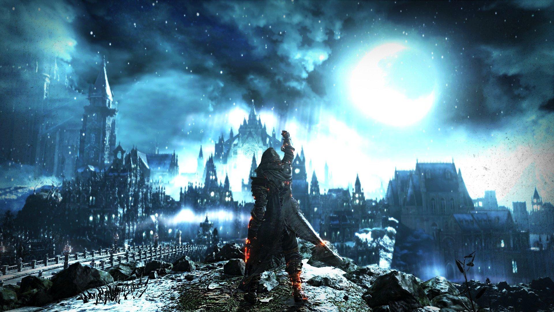 1920x1080 Dark Souls, Moon, Architecture, Dark Souls III Wallpaper HD / Desktop and Mobile Background