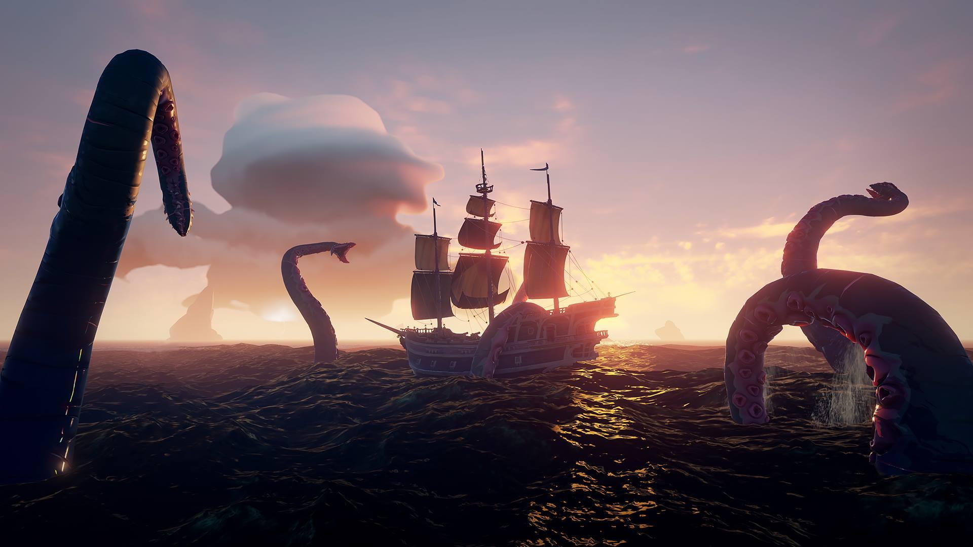 1920x1080 Watch a Sea of Thieves pirate crew battle the Kraken