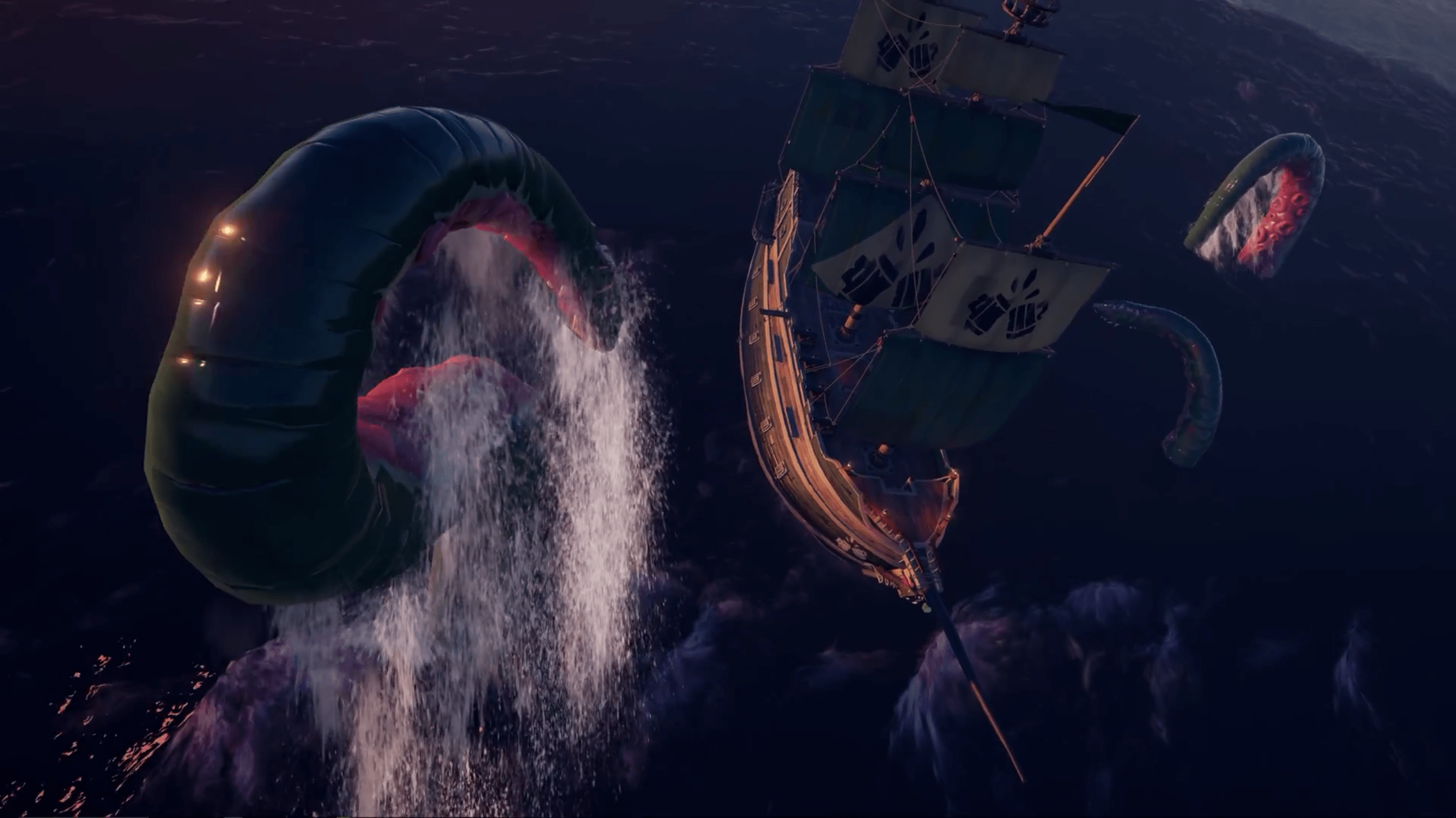 2560x1440 つ ◕_◕ ༽つ THE KRAKEN IS SUMMONED ༼ つ ◕_◕ ༽つ: Seaofthieves