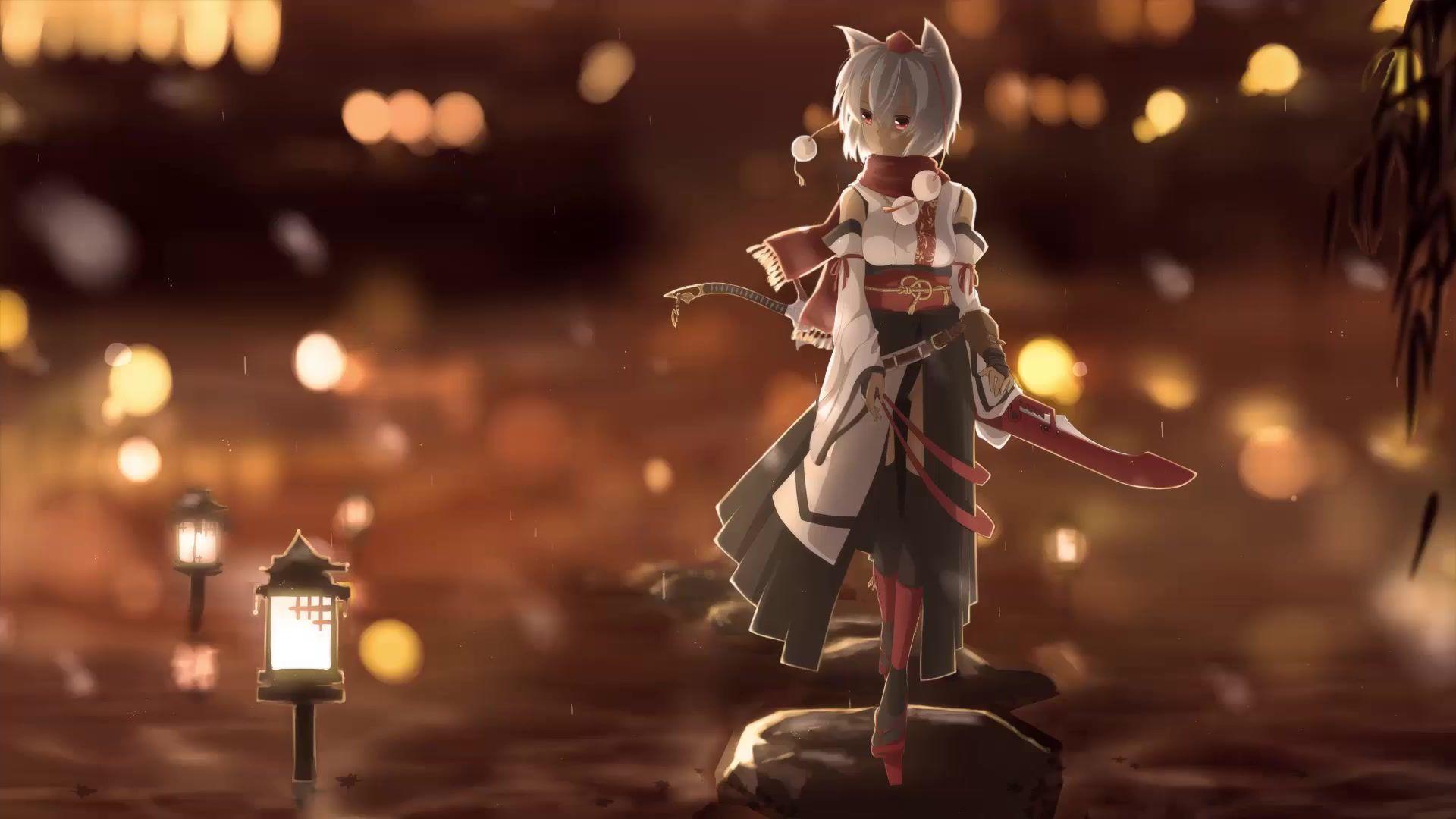 1920x1080 Fox Girl Logo Wallpaper