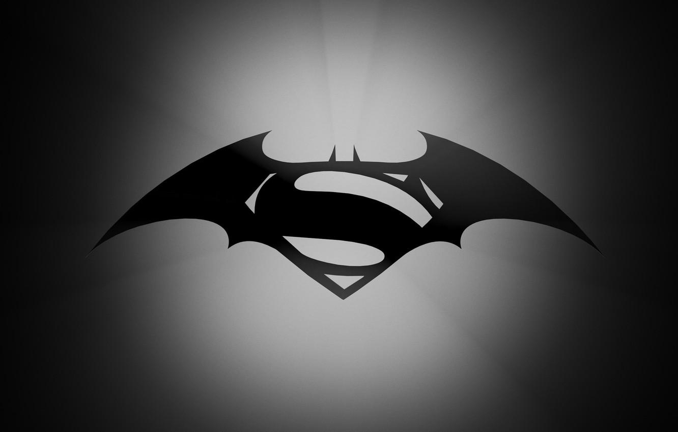 1332x850 Wallpaper Batman, Logo, Superman, Batman vs Superman image for desktop, section минимализм