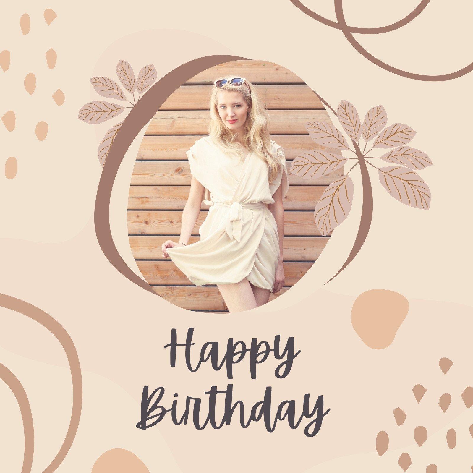 1600x1600 Customize Birthday Instagram Posts Templates Online