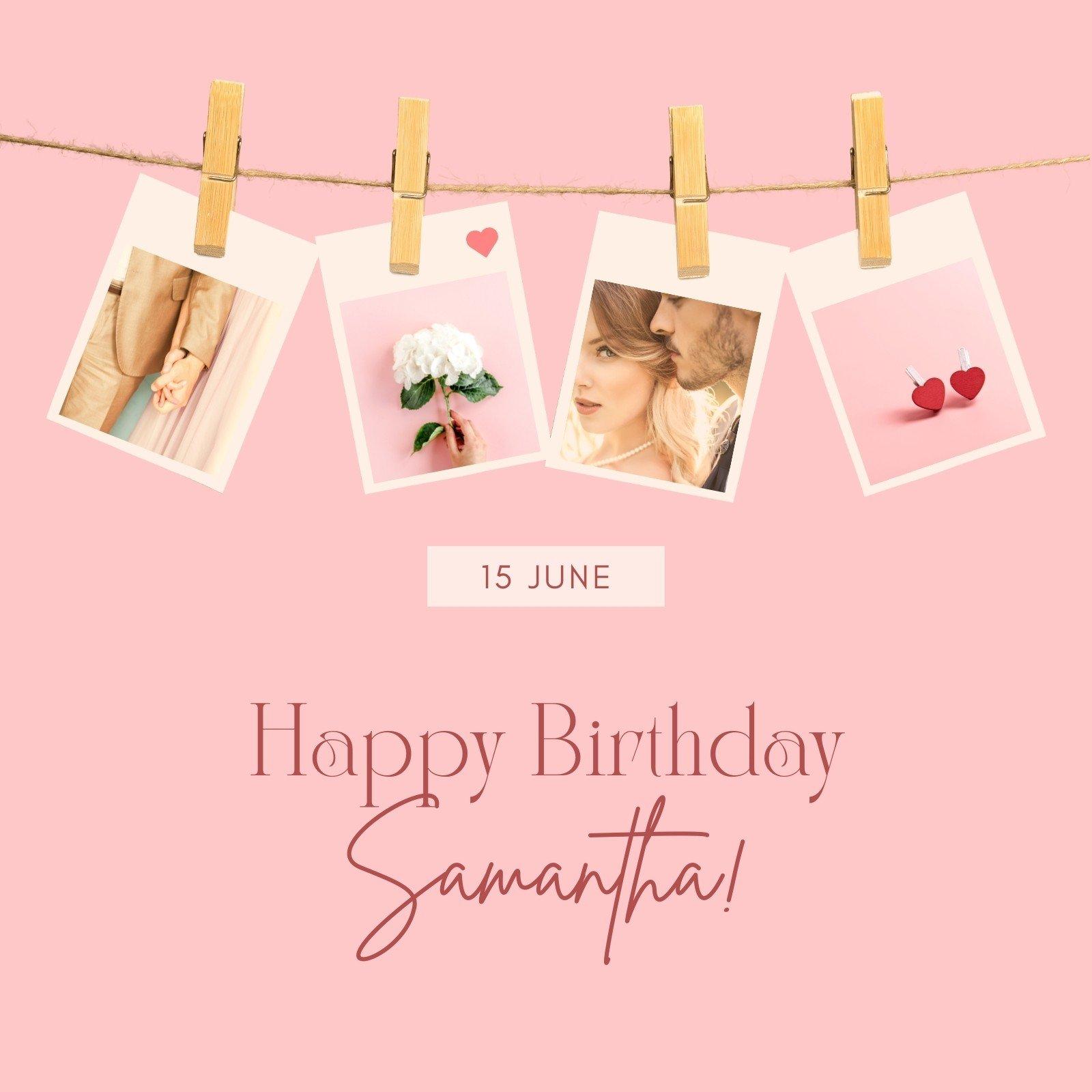 1600x1600 Customize Birthday Instagram Posts Templates Online