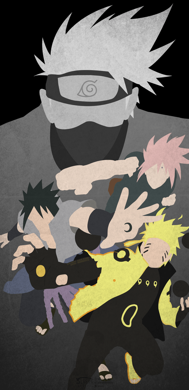 640x1316 Team 7 Mobile Wallpaper: Naruto