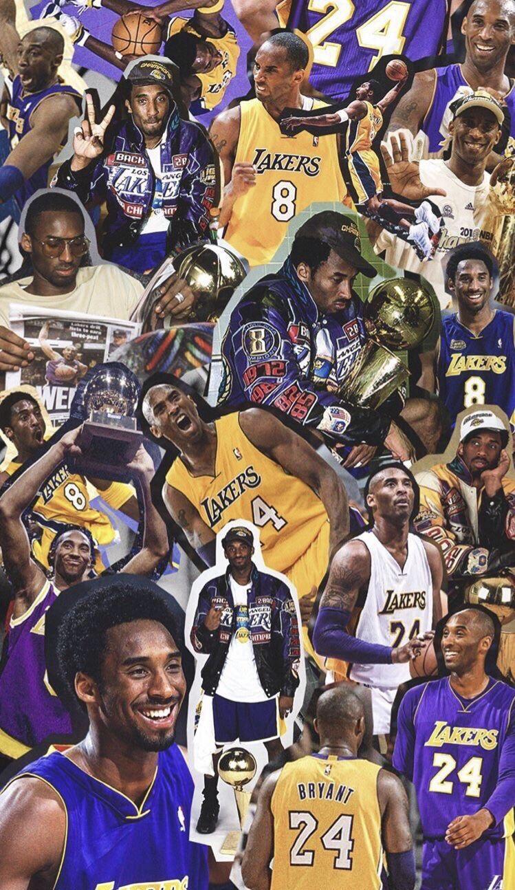 749x1294 Kobe Bryant Collage Wallpaper For Tech