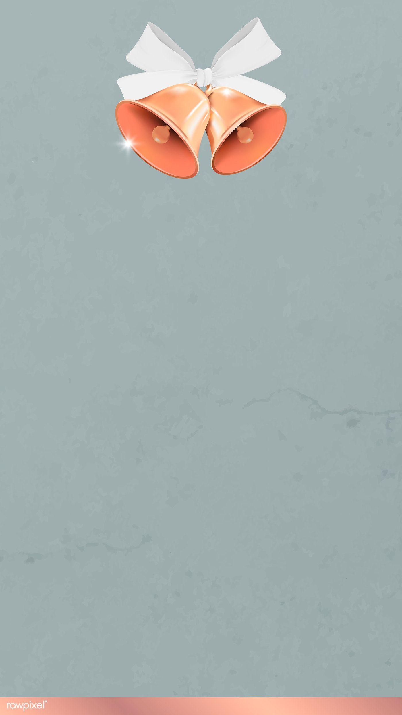 1400x2488 Download premium vector of Bronze bell on gray mobile phone wallpaper. Phone wallpaper, Mobile wallpaper, Wallpaper
