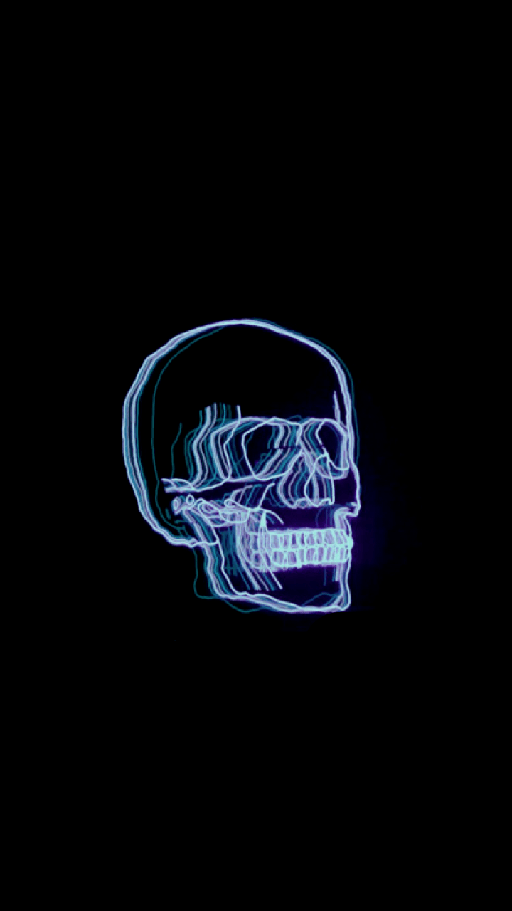 720x1280 Aesthetic Black Neon Wallpaper