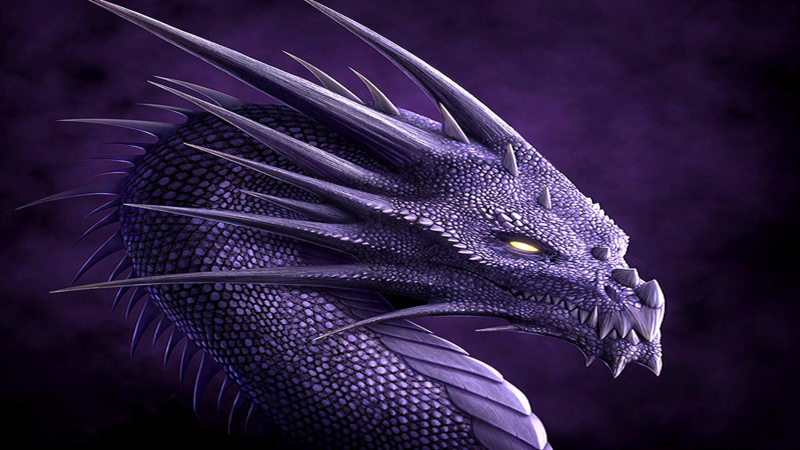 2560x1440 Blue Dragon Wallpaper