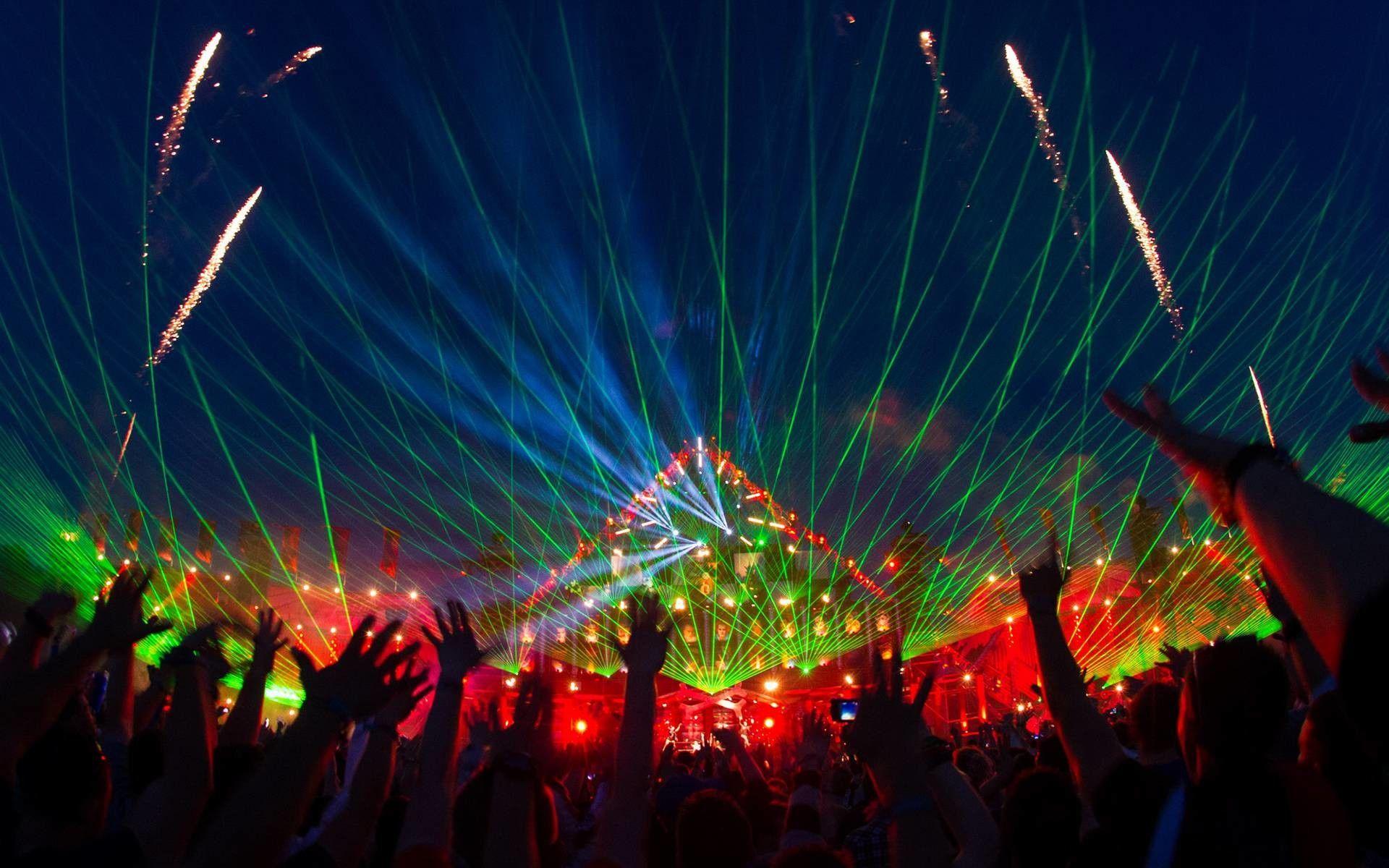 1920x1200 Tomorrowland 2018 Laser Show HD Wallpaper