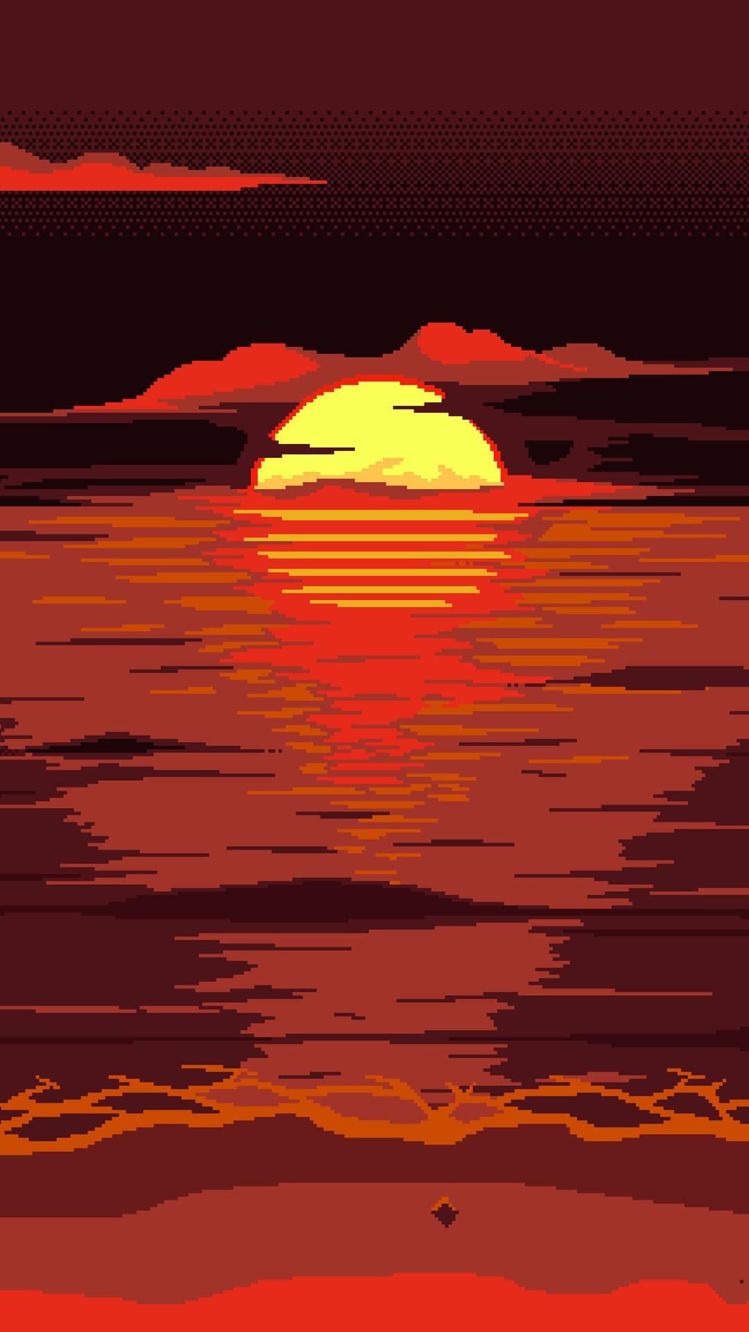 1080x1920 1080x1920 minimalist, minimalism, sunset, hd, artist, artwork, digital art, HD for iPhone 8 wallpaper