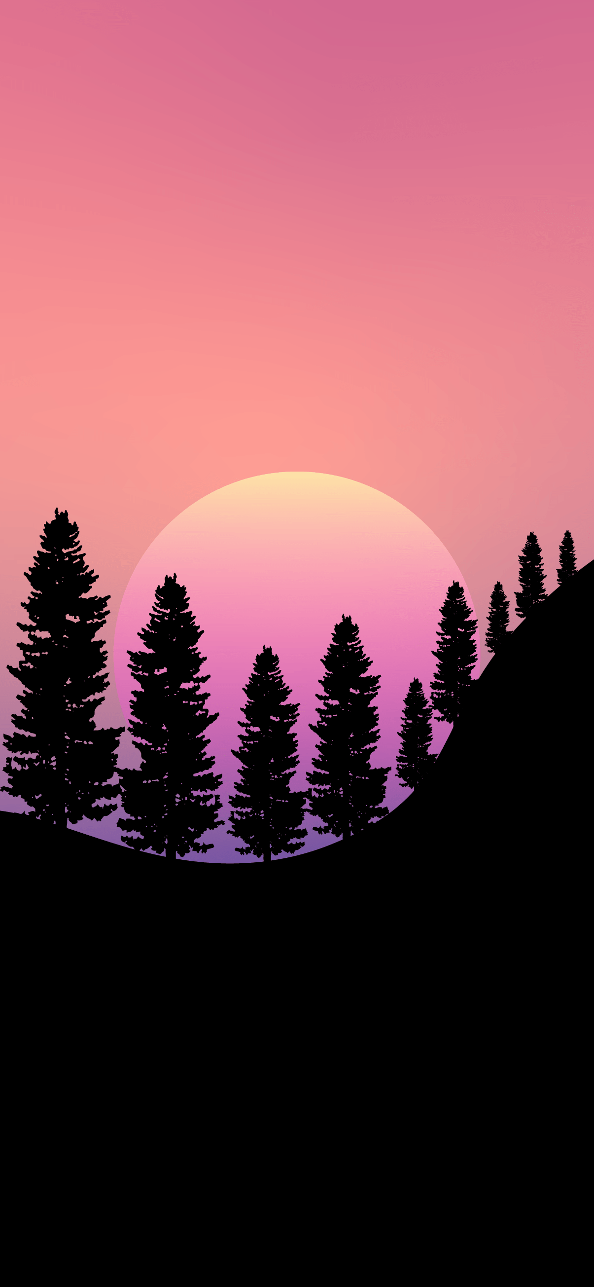 1205x2609 MINIMALIST PHONE WALLPAPER 4K