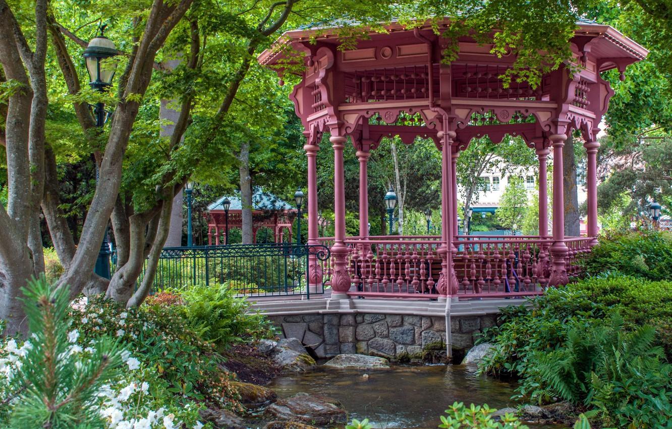 1332x850 Wallpaper Park, beauty, gazebo image for desktop, section пейзажи