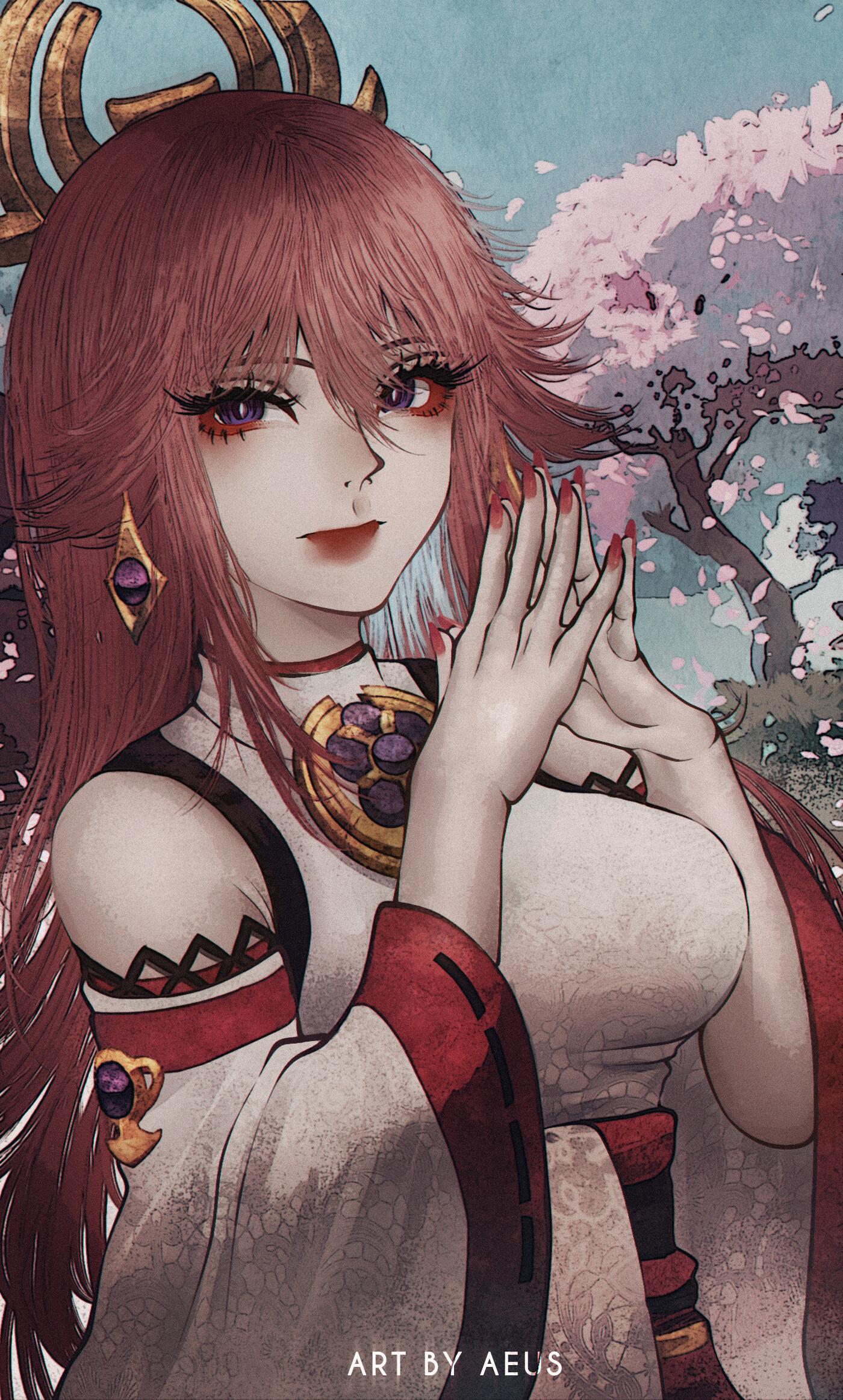 1400x2325 Yae Miko, Aeus ✘