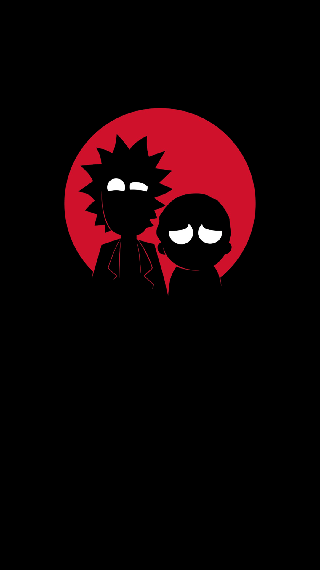 1080x1920 Amoled Black Rick And Morty Wallpaper