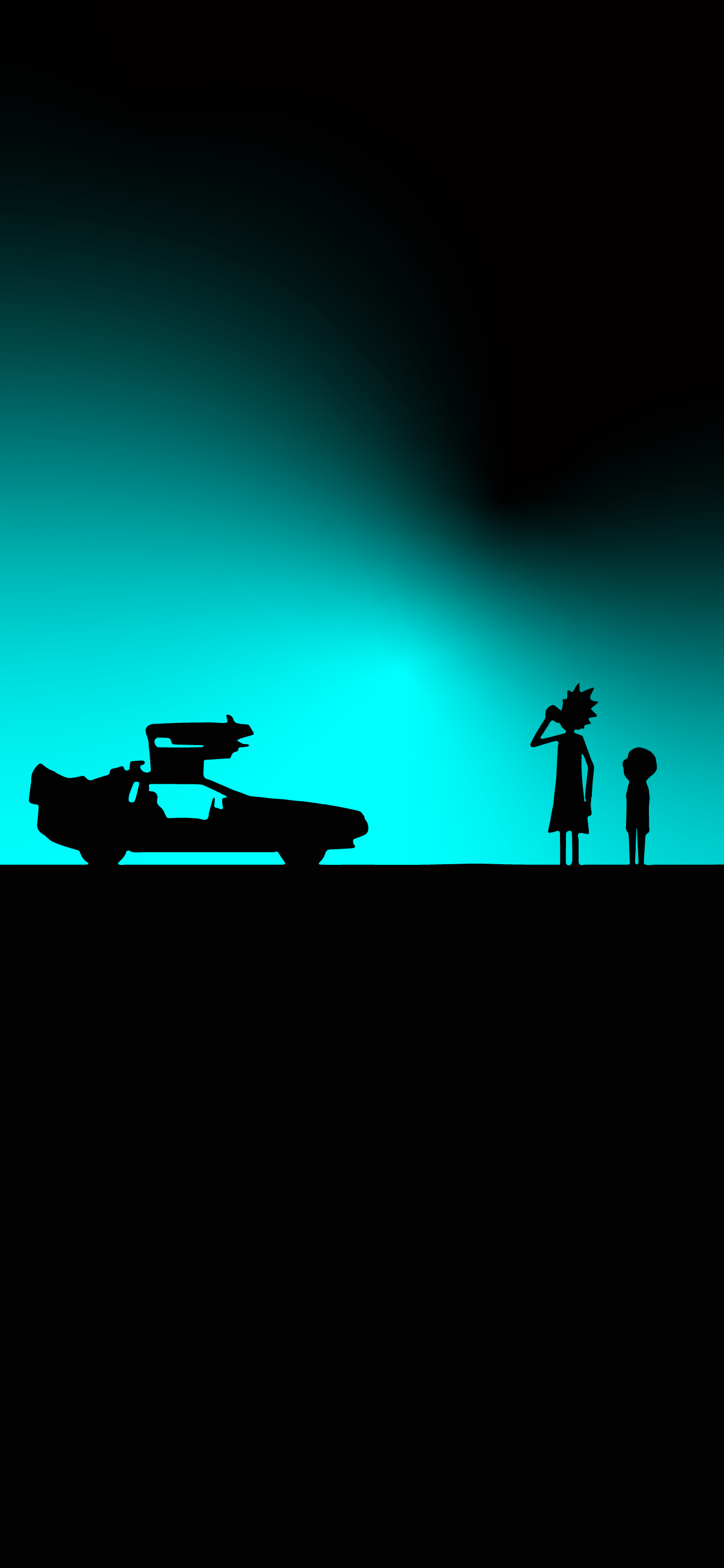 1205x2609 Rick and Morty phone wallpaper amoled