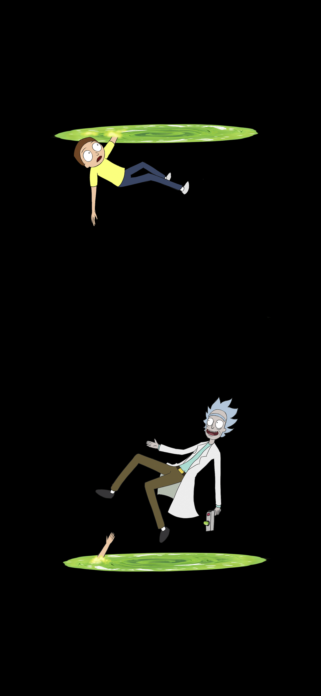 1242x2688 Rick And Morty Amoled Wallpaper
